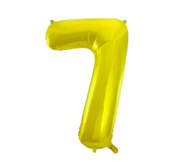 Folija balons, skaitlis "7",zelta krāsā (85 cm)