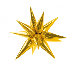 3D folija balons "Zelta zvaigzne" (95 cm)