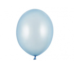 Balons, gaiši zils perlamutra (30 cm/Party Deco)