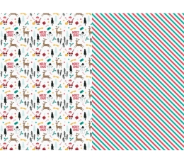 Dāvanu papīrs "Ziemassvētki" (2 gab/ 70 x 200 cm) TIKAI AR VENIPAK!