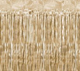Folija aizkars, matēts zelts (90x250 cm)