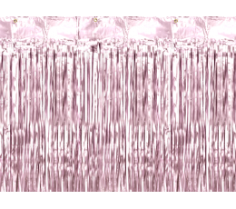 Folija aizkars, rozā (90x250 cm)