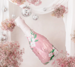 Folija balons "Rozā šampanietis-Bride to be" (49x108 cm) 1 Folija balons "Rozā šampanietis-Bride to be" (49x108 cm) 1