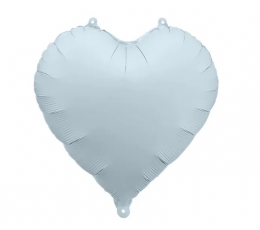 Folijas balons "Zilā sirds", matēta (45 cm)