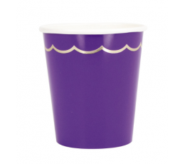 Glāzītes, violetas ar zeltu (8 gab./200 ml)