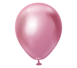 Hromēts balons, spoguļrozā (12 cm/Kalisan)