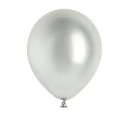 Lateksa balons "Glossy" sudraba (30 cm/PartyDeco)