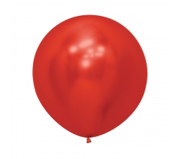 Liels balons, metalizēts sarkans (60cm)