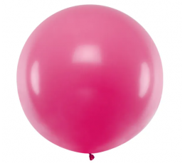 Liels balons, spilgti rozā (1 m/Party Deco)