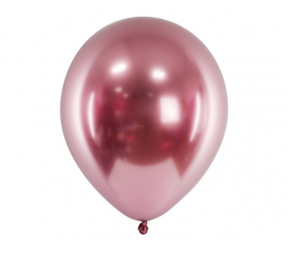 Metalizēts (chrome) balons, rozā zelta krāsā (30 cm)